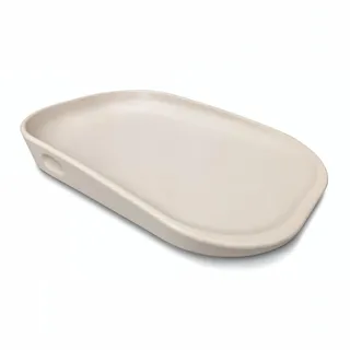 kindsgard Wickelauflage – Weiche Wickelmatte aus PU mit erhöhtem Rand – Abwaschbar, Hygienisch, Schadstofffrei – 68,5 x 48 cm – Für Wickeltisch, Kommode, Waschmaschine oder Boden (Beige)