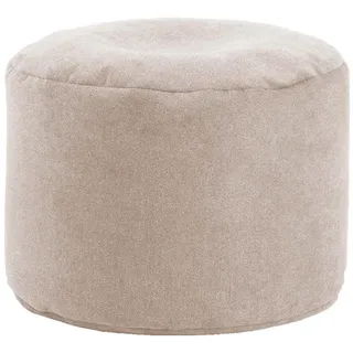 Mokebo Pouf Der Ruhepouf , Beige , Textil , 60x40x60 cm , Oeko-Tex® , Wohnzimmer, Sessel, Hocker & Hockerbänke, Poufs
