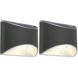 BRILONER – Solarlampen für Außen Hängend, LED Wandleuchte Aussen, Wandlampe Innen, LED Strahler Außen, Aussenlampe Wand, Solarlampe Outdoor Inkl. Akku, Automatisches Ein und Ausschalten