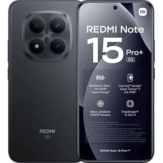 Xiaomi Redmi Note 15 Pro+ 8 GB RAM 256 GB Black