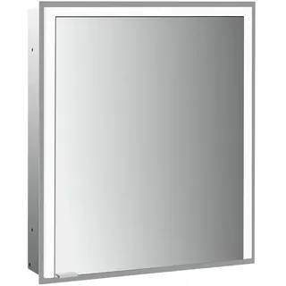emco prime 3 Spiegelschrank, 600mm, eine Tür mit Anschlag rechts, Unterputzmodell, 949717301, Farbe: aluminium/weiss