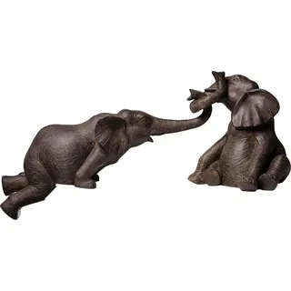 Kare Design "Deko Figur Elefant Zirkus (2/Set)", braun,