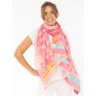 Zwillingsherz »"Love & More"« stylischer Schal, mit Schriftzug,