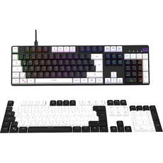 Bild IGK-6000, Gaming Tastatur, Mechanisch, Outemu Red, Kabelgebunden, Schwarz/Weiß