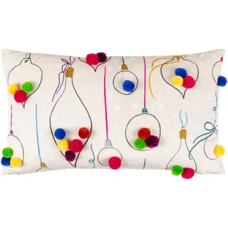 Heya Home Feierive-Val-Baubles Pom Pom Pom Kissen Cover
