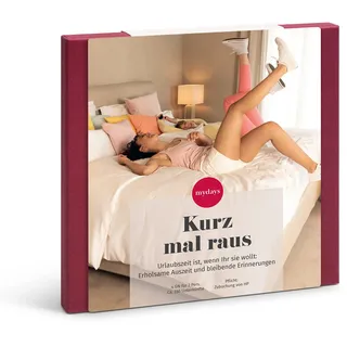 mydays Geschenkbox Kurz mal Raus, idyllische Hotels an ca. 230 Standorten, Erlebnis-Box für 2 Personen