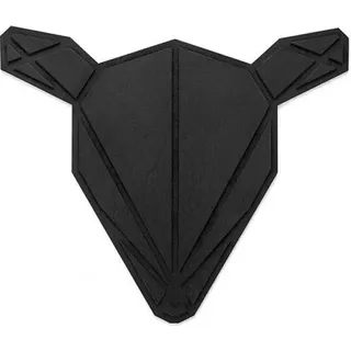 BeWooden Holz Wandschmuck Damhirschkuh Nox Vieleck black - Schwarz