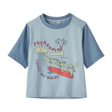 Patagonia Kinder Baby Cap SW T-Shirt - blau - 74