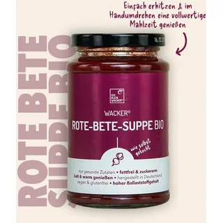Wacker Rote-Bete-Suppe Bio, 380ml