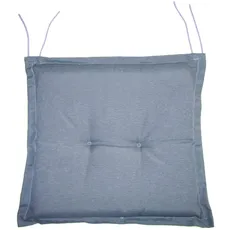 VERDELOOK Quadratisches Kissen mit Stuhlrüsche, 40 x 40 cm, grau