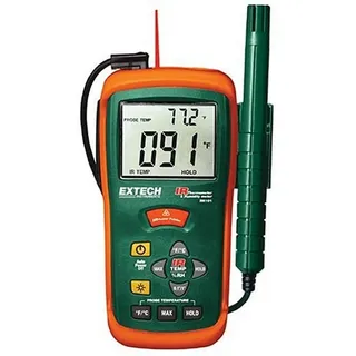 EXTECH Kombination aus Feuchtemessgerät und IR-Thermometer, 1 Stück, RH101