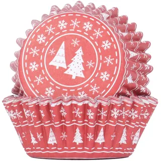 PME Weihnachtliche folienbeschichtete Cupcake-Förmchen, Weihnachts Pullover (30 Stück)