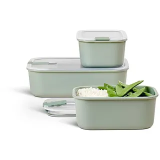 Mepal Frischhaltedosen-Set 3-tlg. EasyClip 3-teilig (2x 700 ml + 1500 ml) - Nordic sage