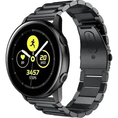 Alogy Bransoletka Stainless steel Galaxy Watch Active 2 czarna (), Sportuhr + Smartwatch