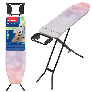 Vileda Diamond S Bügelbrett, kompakt, höhenverstellbar, Titan-Bezug