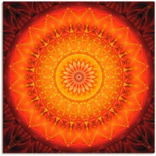 Artland Wandbild »Mandala Energie 1« Muster 1 Stk. tlg. als Leinwandbild, Poster in verschied. Größen, orange