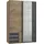 Schwebetürenschrank Emden 135 x 198 x 64 cm Grau