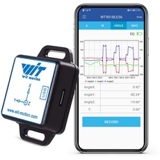 [Bluetooth 5.0 Beschleunigungsmesser + Neigungsmesser] WT901BLECL MPU9250 Hochpräzises 9-Achsen-Gyroskop + Winkel (XY 0,05 ° Genauigkeit) + Magnetometer mit Kalman-Filter, 3-Achsen-AHRS-IMU-Sensor