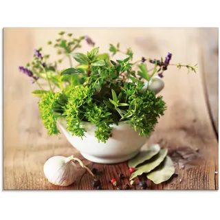 Artland Glasbild »Verschiedene Kräuter - Küche« Arrangements 1 Stk. tlg. in verschiedenen Größen, grün
