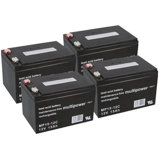 Multipower Akku E-Scooter Forca 48V 4x 12V 15Ah AGM Blei Accu