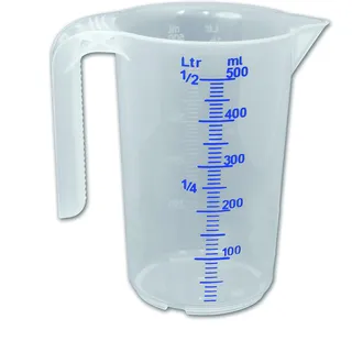 Messbecher 500 ml transparent
