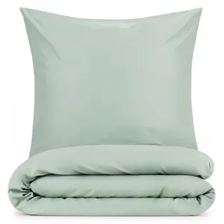 Blumtal Bettwäsche 4-teilig, 135/200 cm + 40/80 cm, Grün - Textil - Rechteckig - 135x200 cm , Oeko-Tex® Standard 100 - Heimtextilien, Bettwäsche & Leintücher, Bettwäsche