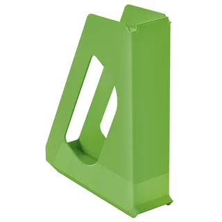 Esselte Stehsammler, 10er Pack, A4, Ideal für Prospekte, Broschüren, Unterlagen, Mappen und Hefter, Stabiler Kunststoff, Grün, VIVIDA, 628219