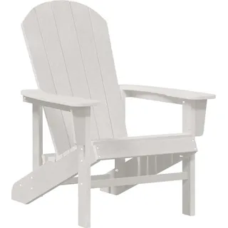 vidaXL Adirondack-Stuhl Weiß 74 x 82 x 92 cm HDPE - Weiß