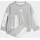Unisex Medium Grey Heather/White 0-3 Months