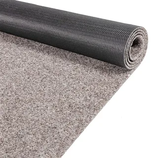 ANRO Schmutzfangläufer Teppich Läufer Eingang Oskar Beige 160 x 80 cm | Material: Polypropylen, Rücken: TPE rutschhemmend, Höhe: 5 mm, Einsatz: Flur, Eingang, Büro – zuschneidbar, innen & außen