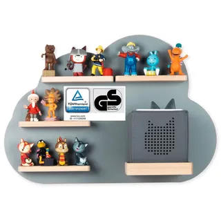 BOARTI Kinderregal 48 x 35 x 19 cm Holz grau