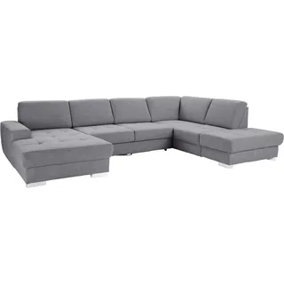 sit&more Wohnlandschaft Mikrofaser 3-Sitzer Grau