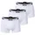 Boss Boxershorts unifarben White XL Pack