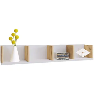 VCM Holz Wandregal 97 x 17 x 17 cm Braun