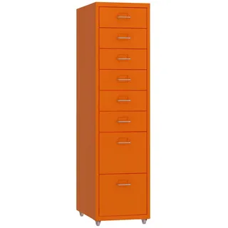 [en.casa] Kökar Schubladenschrank 28x109x41 cm Orange