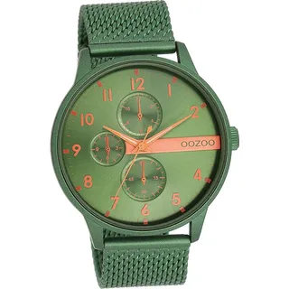 Oozoo Herren Armbanduhr grün Analog Timepieces Metallarmband D2UOC11303 - Grün