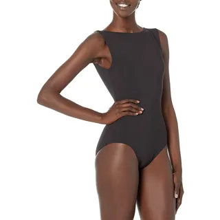 capezio Damen Gymnastikanzug, Boatneck S Schwarz