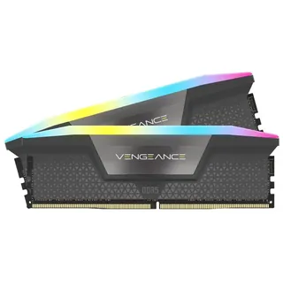 Corsair Vengeance RGB grau DIMM Kit 32GB, DDR5-6000, CL36-44-44-96, on-die ECC (CMH32GX5M2E6000Z36)