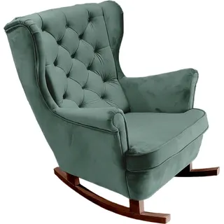 DomoHome Relaxsessel Armlehnensessel Armlehnen Fernsehsessel Loungesessel Polstersessel Couchsessel Armsessel Chair Wohnzimmersessel Ohrensessel | 102x81x95cm | Green_29853 - Grün