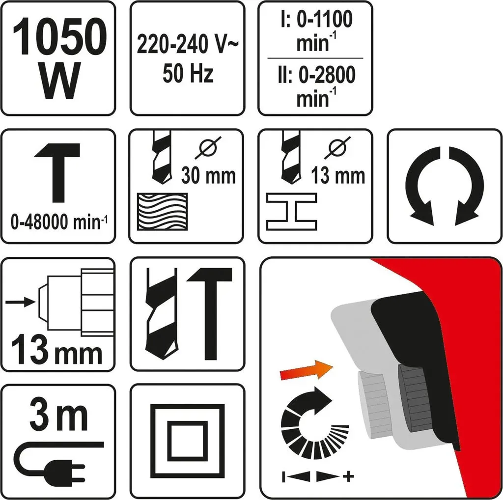 Bild von YT-82044 Elektroschrauber/Schlagschrauber