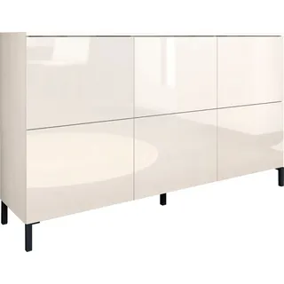 borchardt Möbel Haama 139 x 80 x 35 cm Weiß hochglanz
