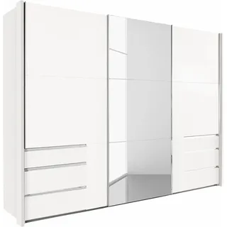 WIMEX Schwebetürenschrank Level by fresh to go 300 x 216 x 65 cm Weiß