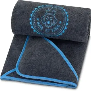 HUND IST KÖNIG Hund IST König® Hundehandtuch extra saugfähig | Hunde Handtuch aus Mikrofaser mit 4 Eingriffen 1 St