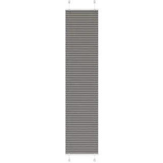 vidaXL Plissee Anthrazit 50x200 cm Stoffbreite 49,4 cm Polyester