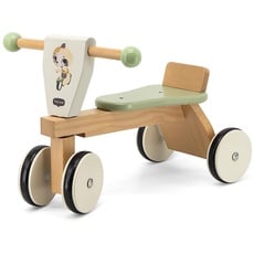 Tiny Love Holz Laufrad , Laufrad, Baby Lauflernrad, gummierte Räder, fördert motorische Fähigkeiten, kognitive Entwicklung, bequemes natürliches Design, 18–36 Monate, Boho Chic