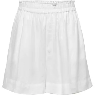 ONLY Damen ONLTOKYO HW Linen Blend Shorts PNT NOOS Leinenshorts, Bright White,L