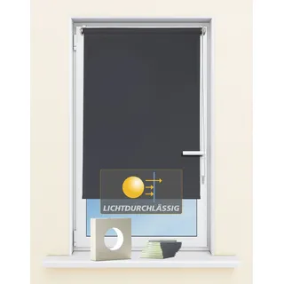 Seitenzugrollo KUTTI "Seitenzugrollo 'Ida', Lichtschutz, Klemmfix, ohne Bohren, Fixmaß" Gr. 7, grau (stahlgrau), B:120cm H:160cm, Polyester, Rollos, Seitenzugrollo, Sichtschutz, Sonnenschutz
