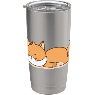 schlafender Fuchs Doppelwandiger Edelstahl-Thermobecher