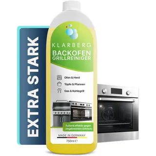KLARBERG® Backofenreiniger (750ml) I Grillreiniger I Backofenreiniger extra stark I Grill Reiniger extra stark I Ofenreiniger Backofenreiniger I Grillreiniger Gasgrill I Backofen Reiniger