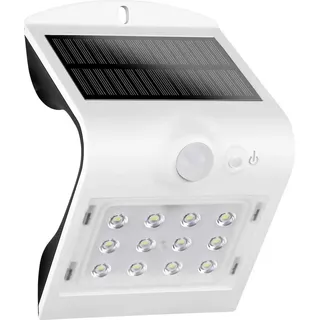 REV Ritter Solarleuchte Kunststoff IP65 mit Bewegungsmelder 1,5 W 1200 mAh weiß